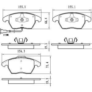 BRAKE PADS SET FR CERAMIC